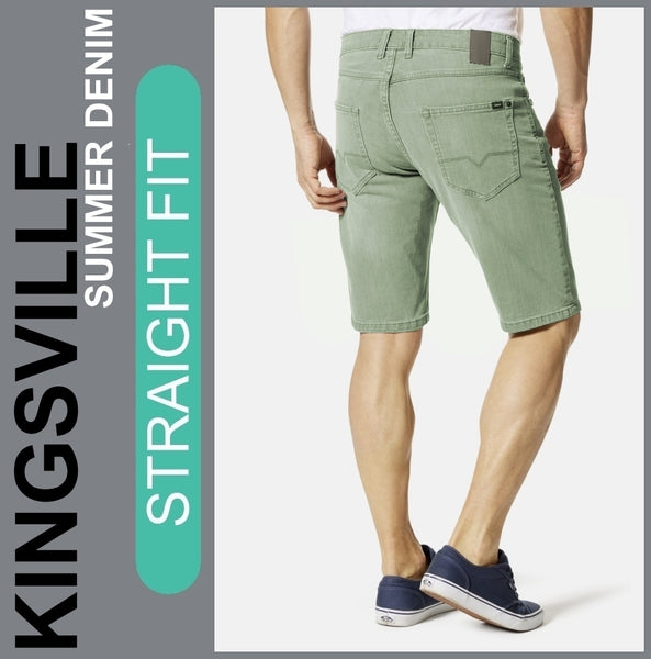 Hero KINGSVILLE | Light Khaki | STRAIGHT FIT | Bermuda | Summer Denim | Herren