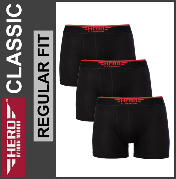 HERO | Boxershorts | Classic Retro Pants | Black | Herren