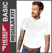 Lade das Bild in den Galerie-Viewer, HERO | Basic T-Shirt | V-Neck | White | Regular Fit | Herren
