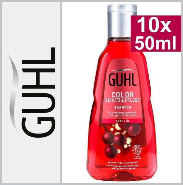 GUHL | Shampoo | Color | Schutz + Pflege | ACAI + Öl | 10 x 50 ml