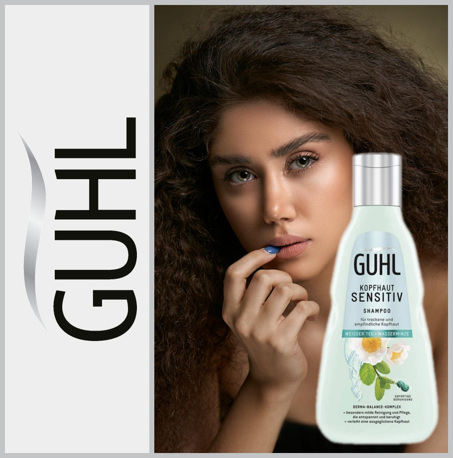 GUHL | Shampoo | Kopfhaut Sensitiv | Weißer Tee + Wasserminze | 50 ml