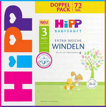 Lade das Bild in den Galerie-Viewer, HIPP | Windeln | Babysanft | MIDI 6-10 Kg | 72er Pack
