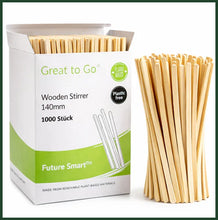 Lade das Bild in den Galerie-Viewer, PACKEO | RÜHRSTÄBCHEN | HOLZ  | 140 mm | ab 1000 Stück
