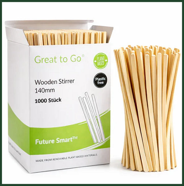 PACKEO | RÜHRSTÄBCHEN | HOLZ  | 140 mm | ab 1000 Stück