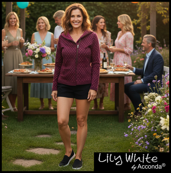 LILY WHITE by Acconda | Purple | Feinstrick | Jacke | DAMEN