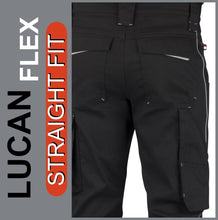 Lade das Bild in den Galerie-Viewer, HERO Workwear | LUCAN | Cargo Flex | Black | Straight Fit | HERREN
