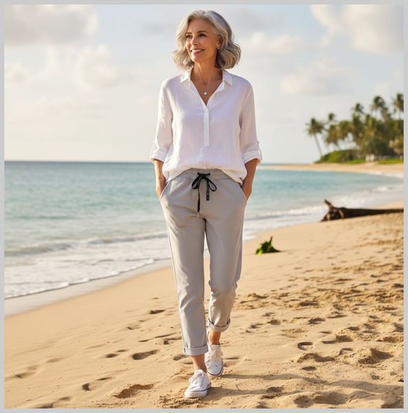 PAPERBAG-HOSE | GREY | DAMEN