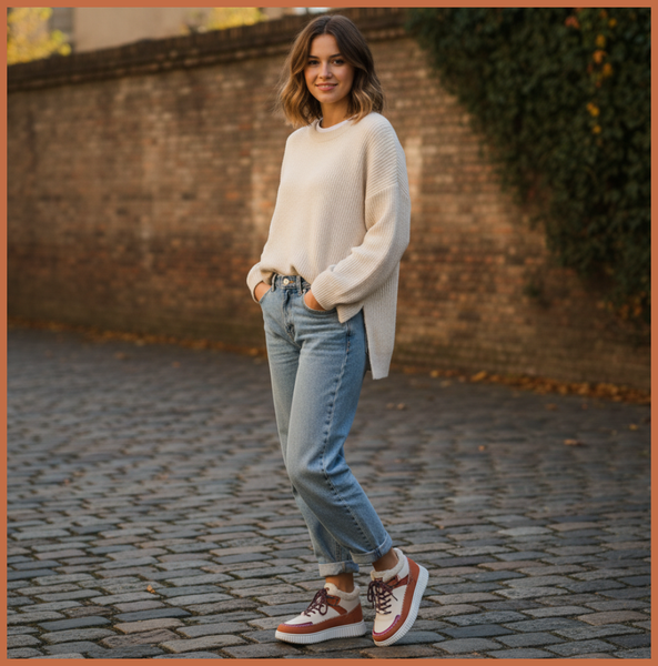 PLATEAU-SNEAKER | ORANGE | DAMEN