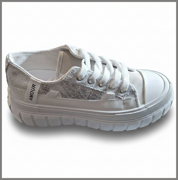 PLATEAU-SNEAKER | SILBER | DAMEN