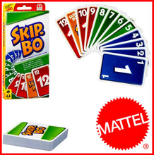 Lade das Bild in den Galerie-Viewer, SKIP-BO | MATTEL | Kartenspiel Klassiker | für 2-6 Spieler | Familien &amp; Party
