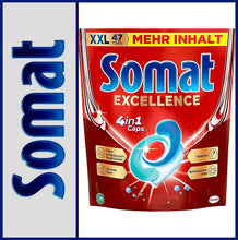 Lade das Bild in den Galerie-Viewer, SOMAT | Excellence | Spülmaschine | 4 in 1 | 47 Caps
