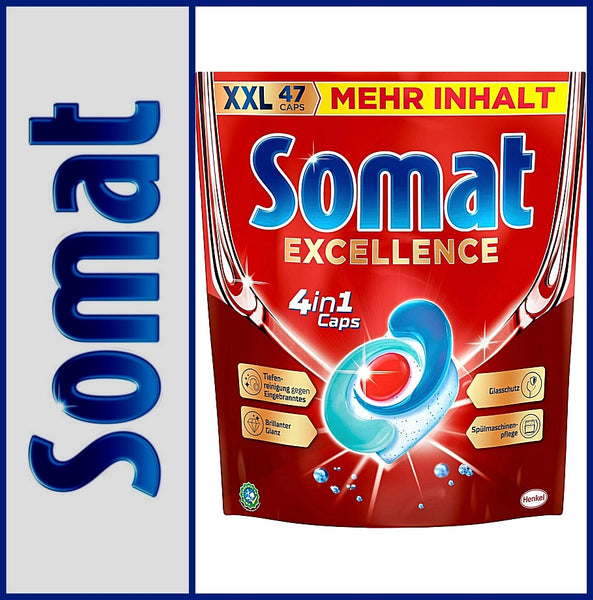 SOMAT | Excellence | Spülmaschine | 4 in 1 | 47 Caps