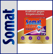 Lade das Bild in den Galerie-Viewer, SOMAT | Spülmaschinentabs | Geschirr-Reiniger | All in 1 Extra | 25 Tabs

