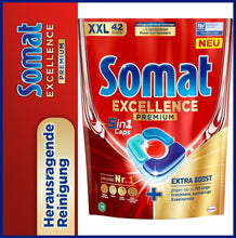 Lade das Bild in den Galerie-Viewer, SOMAT | Excellence Premium | Spülmaschine | 5 in 1 | 42 Caps
