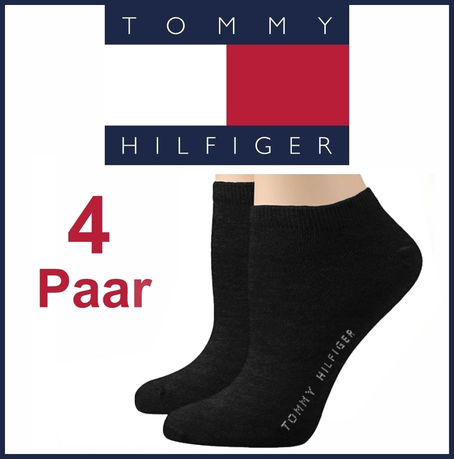 TOMMY HILFIGER® SOCKEN | Knöchelsocken | Freizeit | Business | Schwarz | Damen