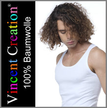 Lade das Bild in den Galerie-Viewer, Vincent Creation | 2 Stück | Unterhemd | Feinripp | Weiss | Underwear | Herren

