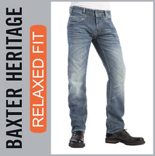 Lade das Bild in den Galerie-Viewer, HERO BAXTER Heritag | bluegrey | Stretch Denim | Relaxed Fit | HERREN | Jeans Hose
