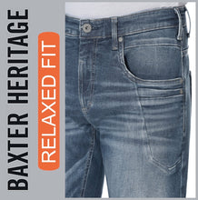 Lade das Bild in den Galerie-Viewer, HERO BAXTER Heritag | bluegrey | Stretch Denim | Relaxed Fit | HERREN | Jeans Hose
