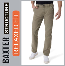 Lade das Bild in den Galerie-Viewer, HERO BAXTER Heritag | Structure | Khaki Wash | Stretch Denim | Relaxed Fit | Jeans Hose | HERREN | Frontansicht
