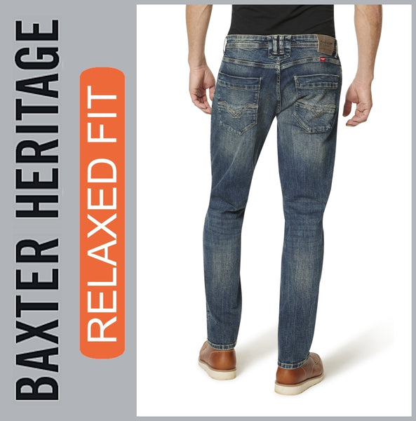 HERO BAXTER Heritag | vintage used | Stretch Denim | Relaxed Fit | HERREN | Jeans Hose