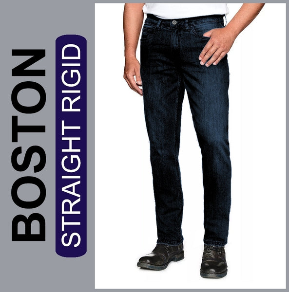 Hero Boston | dark blue | Straight Rigid Fit | Cotton | HERREN