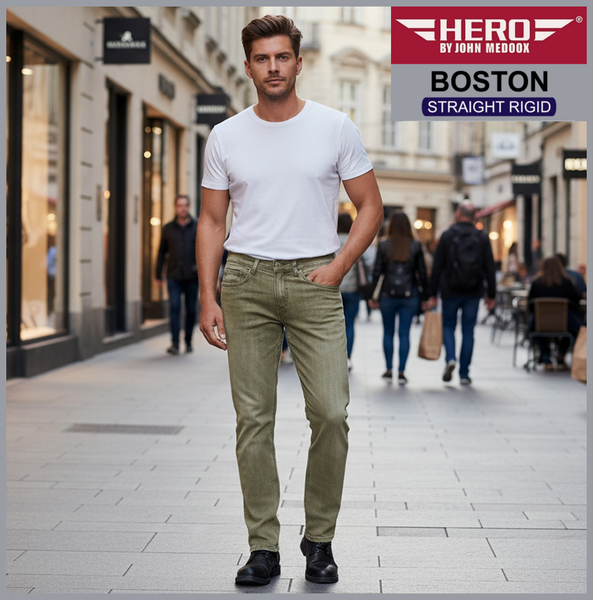 Hero Boston | sand | Straight Rigid Fit | Cotton | HERREN