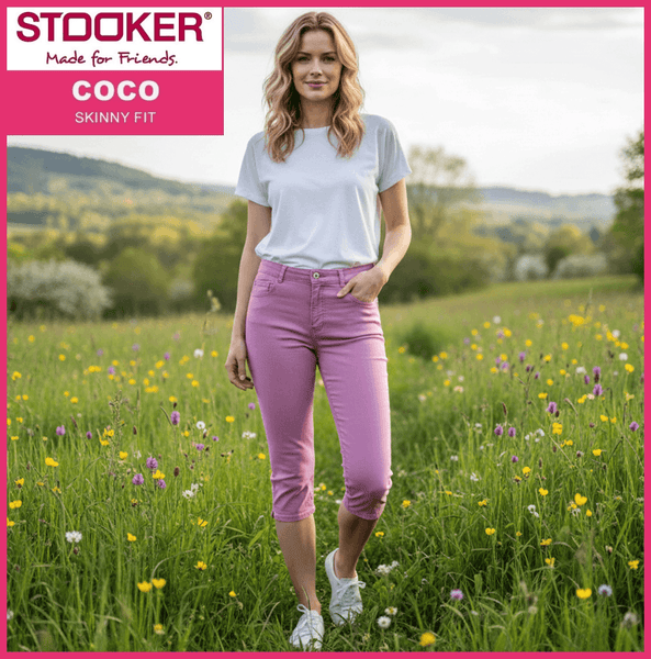 STOOKER COCO | Mulberry | 3/4 Capri Stretch Jeans | Skinny Fit | DAMEN