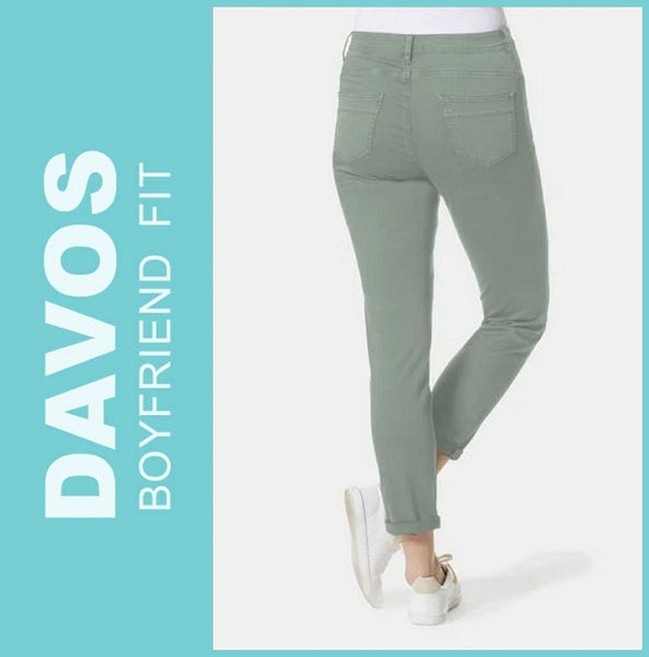 STOOKER DAVOS | Green Tea | Stretch Jeans | Boyfriend Slim Fit | DAMEN