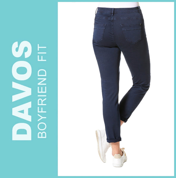 STOOKER DAVOS | Blueberry | Stretch Jeans | Boyfriend Slim Fit | DAMEN