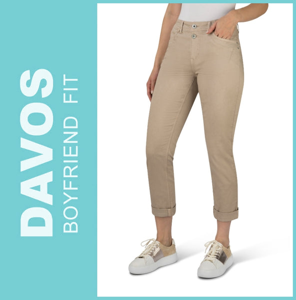 STOOKER DAVOS | Simply Taupe | Stretch Jeans | Boyfriend Slim Fit | DAMEN