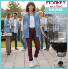 Lade das Bild in den Galerie-Viewer, STOOKER DAVOS | Port Wash | Stretch Jeans | Boyfriend Slim Fit | DAMEN | vor Griilfest

