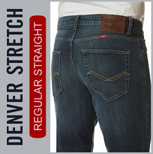 Lade das Bild in den Galerie-Viewer, HERO DENVER / STRETCH / deep blue used / 5- POCKET / STRAIGHT FIT / HERREN JEANS HOSE
