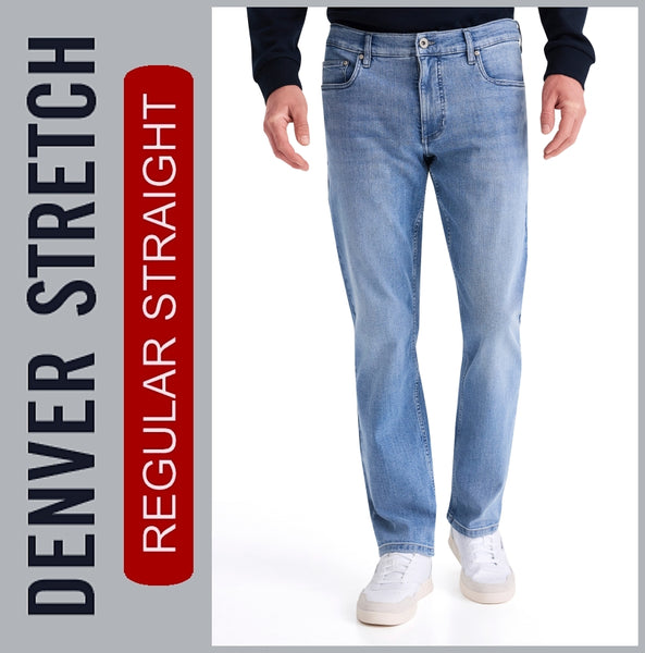 HERO DENVER | Lightbluestone | Stretch Denim | Straight Fit | Jeans Hose | HERREN | Frontansicht