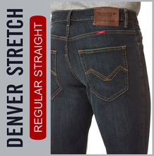 Lade das Bild in den Galerie-Viewer, HERO DENVER / STRETCH / antic blue / 5- POCKET / STRAIGHT FIT / HERREN JEANS HOSE
