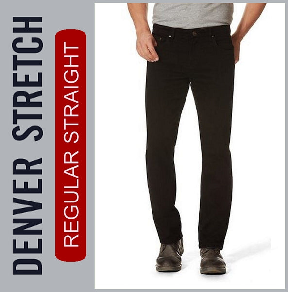 HERO DENVER | Black | Stretch Denim | Straight Fit | Jeans Hose | HERREN