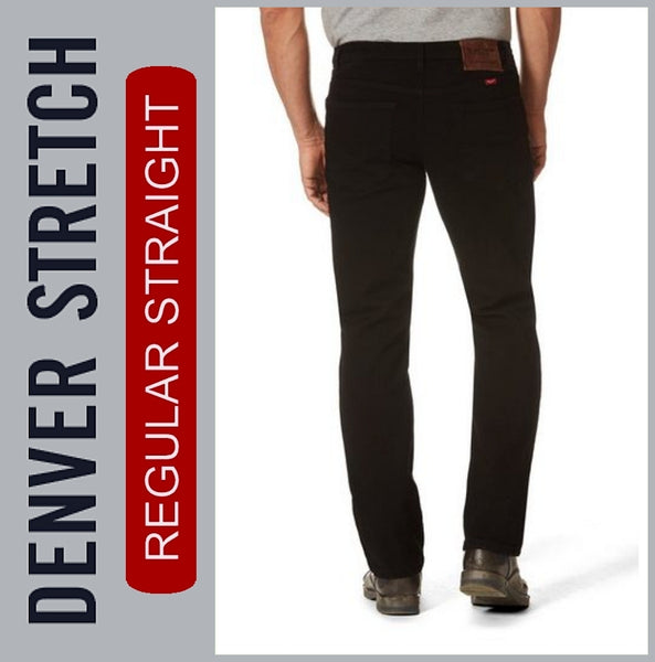 HERO DENVER / STRETCH / black / 5- POCKET / STRAIGHT FIT / HERREN JEANS HOSE