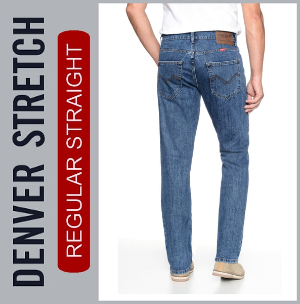 HERO DENVER | Blue Stone | Stretch Denim | Straight Fit | Jeans Hose | HERREN