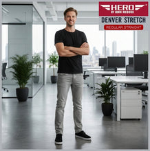Lade das Bild in den Galerie-Viewer, HERO DENVER | Lightgrey Denim | High Flex | Stretch Denim | Straight Fit | Jeans Hose | HERREN
