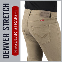 Lade das Bild in den Galerie-Viewer, HERO DENVER / STRETCH / tabac structure / 5- POCKET / STRAIGHT FIT / HERREN JEANS HOSE
