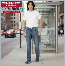 Lade das Bild in den Galerie-Viewer, HERO DENVER | Vintage Blue | Stretch Denim | Straight Fit | Jeans Hose | HERREN
