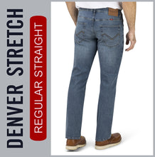 Lade das Bild in den Galerie-Viewer, HERO DENVER / STRETCH / vintage blue / 5- POCKET / STRAIGHT FIT / HERREN JEANS HOSE
