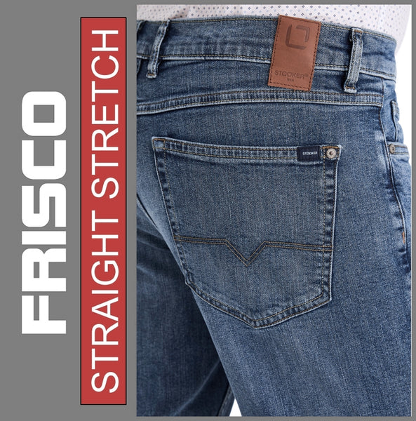 STOOKER FRISCO | Heavy Stone Wash | Stretch Denim | Regular Straight | Jeans Hose | HERREN | NEU!
