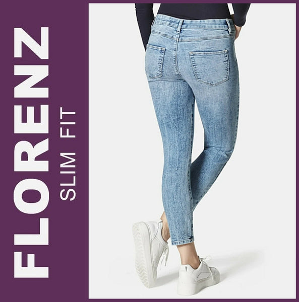 STOOKER FLORENZ / STRETCH / bleached blue / SLIM FIT / DAMEN JEANS HOSE