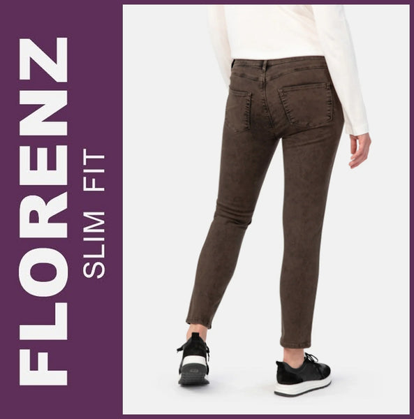 STOOKER FLORENZ / STRETCH / chocolate brown wash / SLIM FIT / DAMEN JEANS HOSE