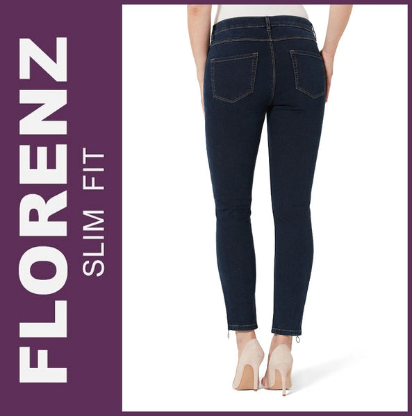 STOOKER FLORENZ / STRETCH / dark blue used / SLIM FIT / DAMEN JEANS HOSE