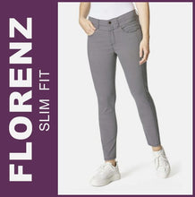 Lade das Bild in den Galerie-Viewer, STOOKER FLORENZ DAMEN STRETCH JEANS HOSE - EASY WEAR SLIM FIT - Graphic black &amp; white
