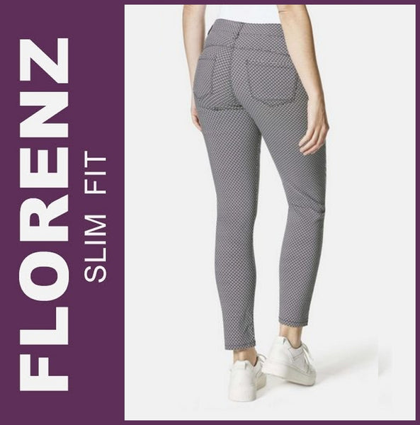 STOOKER FLORENZ | Graphic Black & White | Stretch Jeans | Slim Fit | DAMEN