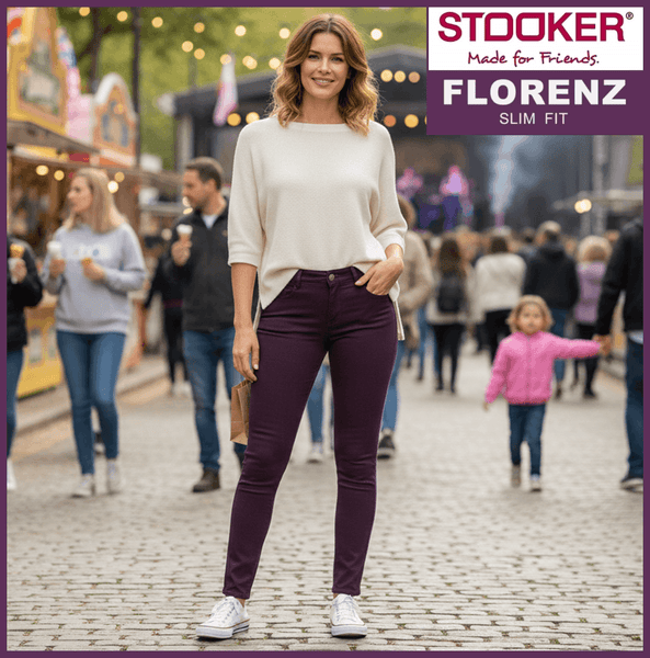 STOOKER FLORENZ | Lilac | Stretch Jeans | Slim Fit | DAMEN | vor Jahrmarkt