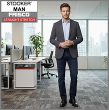 Lade das Bild in den Galerie-Viewer, STOOKER FRISCO | Deep Blue Black | Stretch Denim | Regular Straight | Jeans Hose | HERREN
