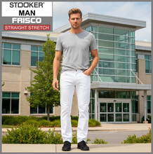 Lade das Bild in den Galerie-Viewer, STOOKER FRISCO | White | Stretch Denim | Regular Straight | Jeans Hose | HERREN
